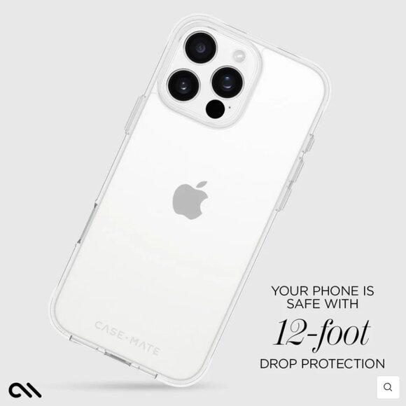 Case-Mate Iphone 16 Pro Max Tough Clear Phone Case - Picture 3 of 7